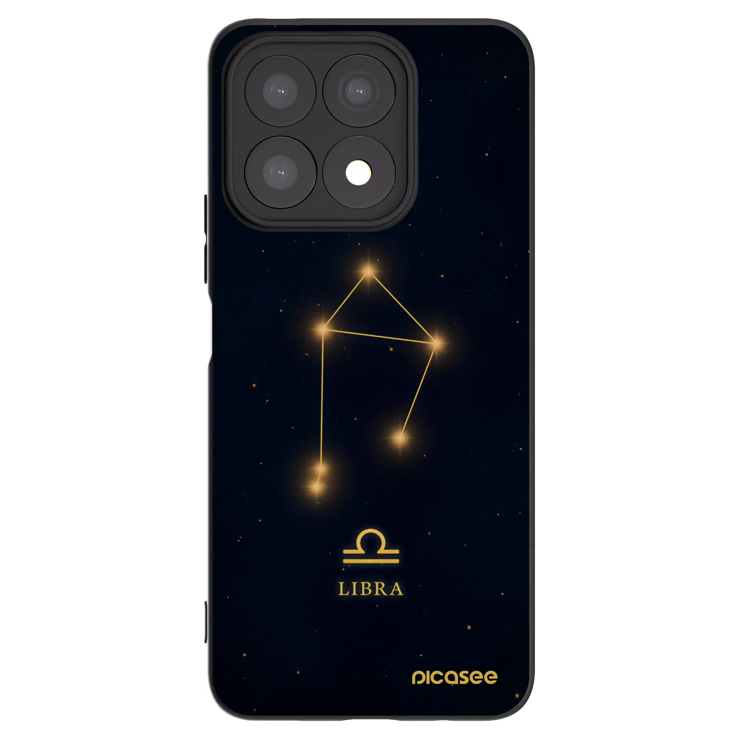 Picasee crna silikonska maskica za Honor X8a - LIBRA