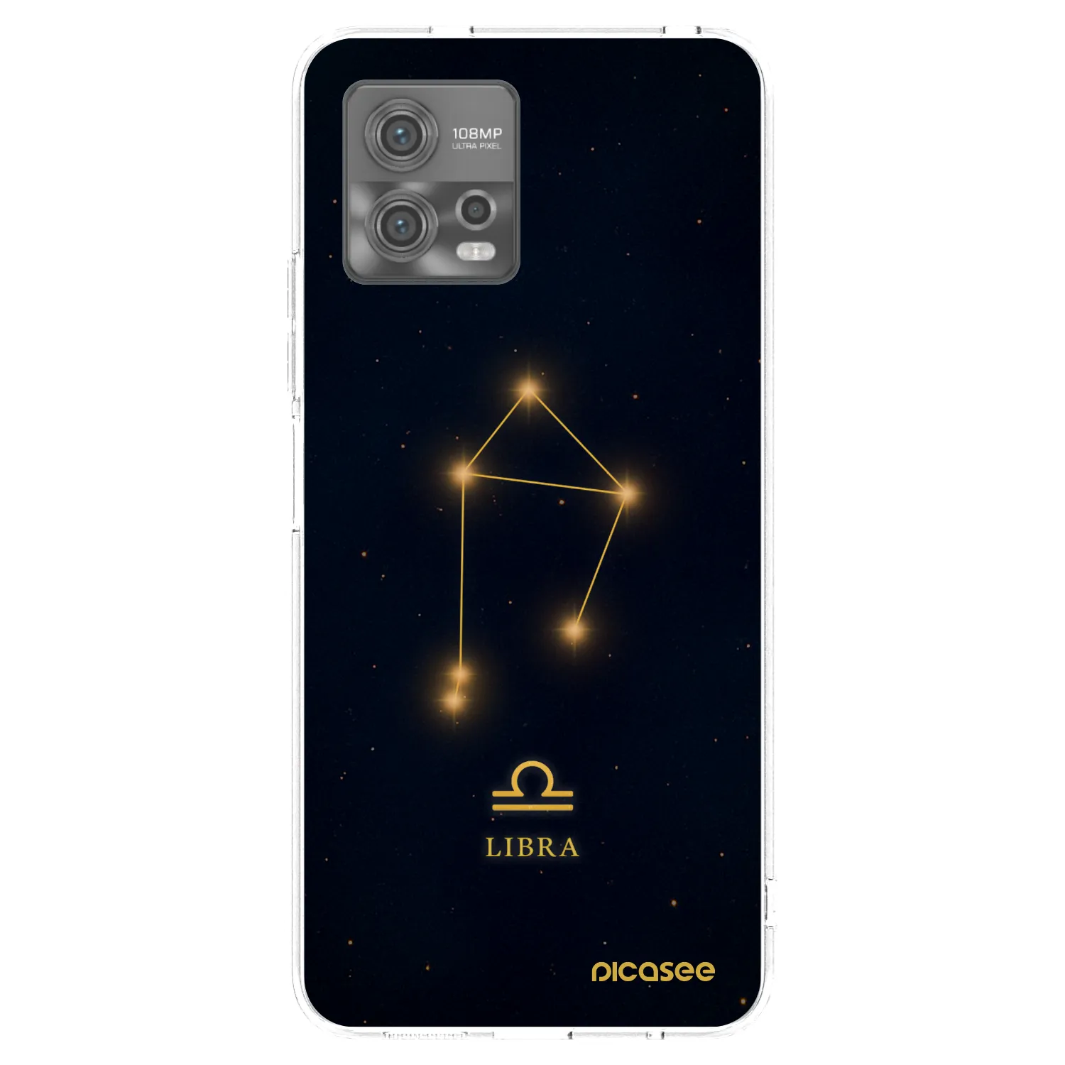 Picasee silikonska prozirna maskica za Motorola Moto G72 - LIBRA