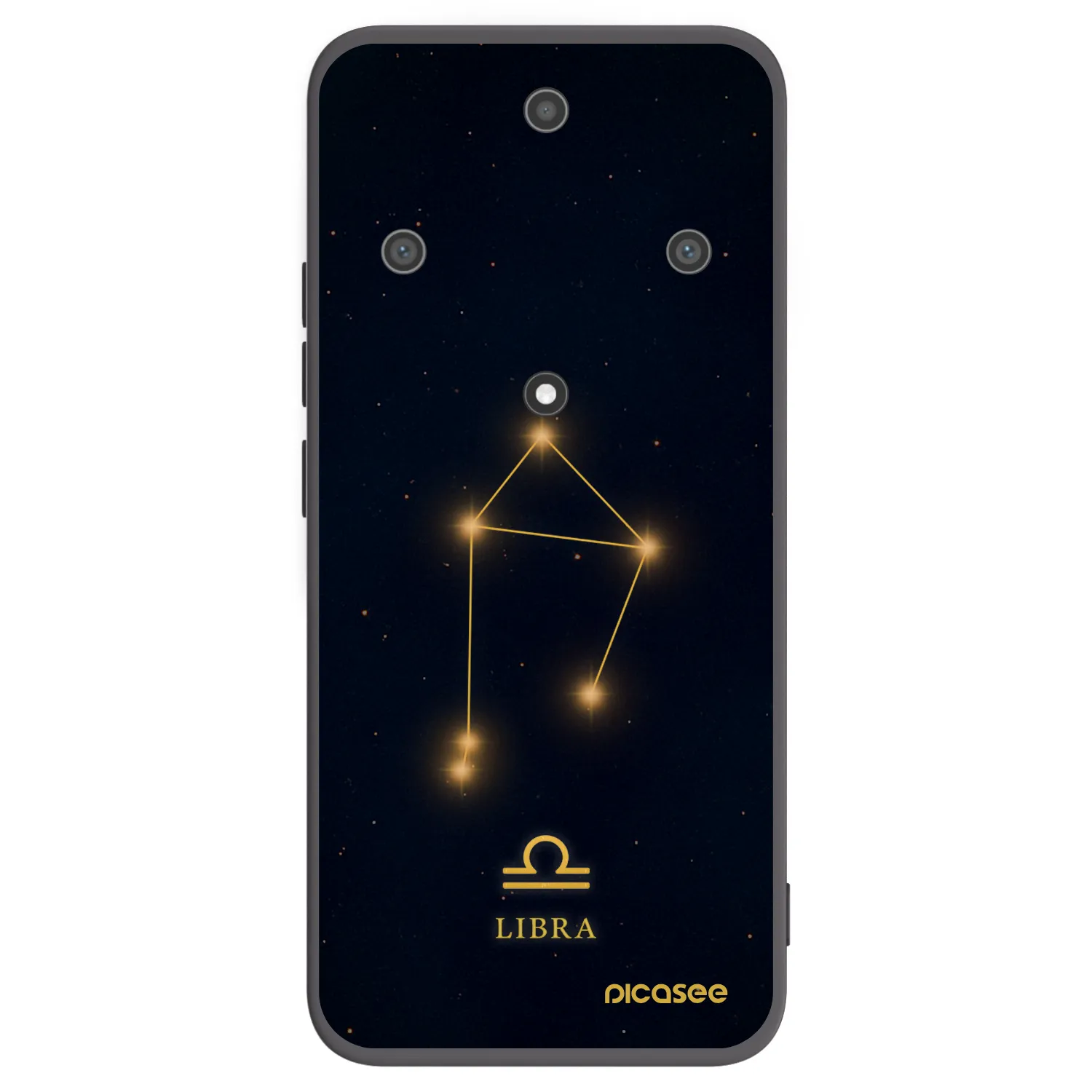 Picasee crna silikonska maskica za Honor Magic5 Lite 5G - LIBRA