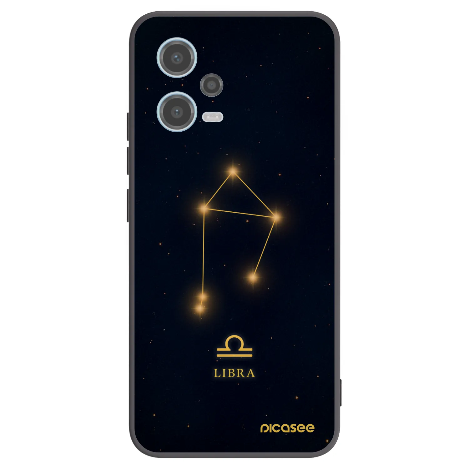 Picasee crna silikonska maskica za Xiaomi Redmi Note 12 5G - LIBRA