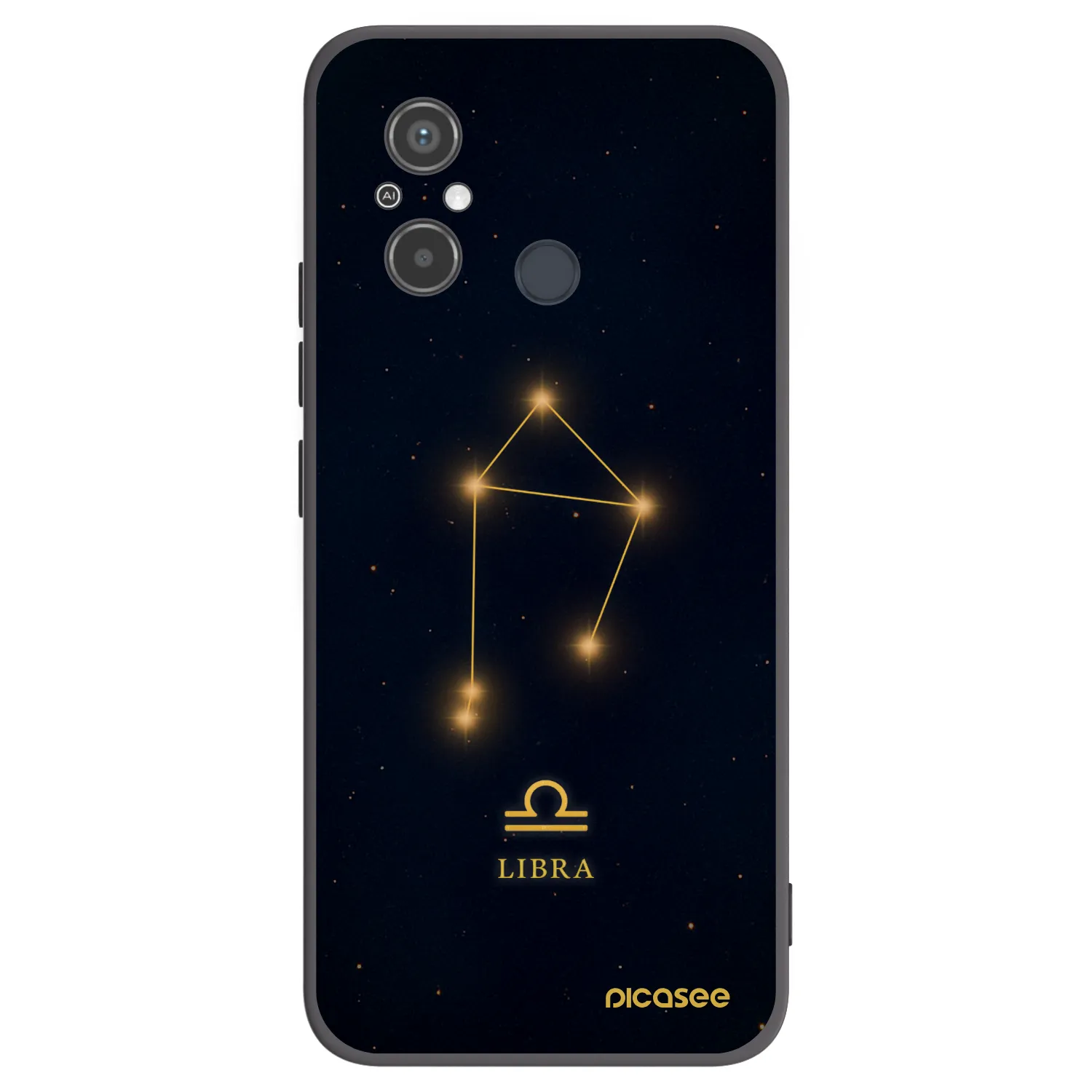 Picasee crna silikonska maskica za Xiaomi Redmi 12C - LIBRA