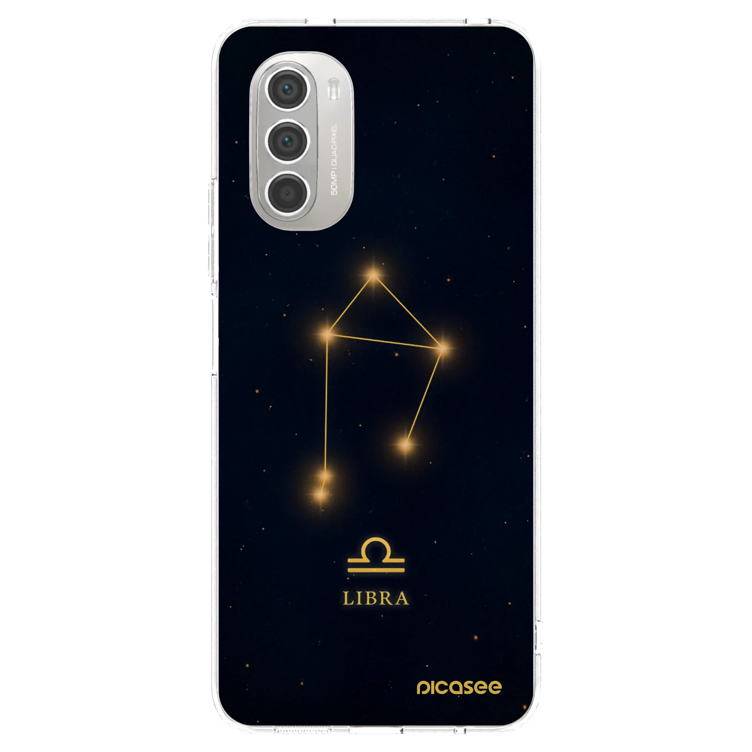 Picasee silikonska prozirna maskica za Motorola Moto G51 - LIBRA