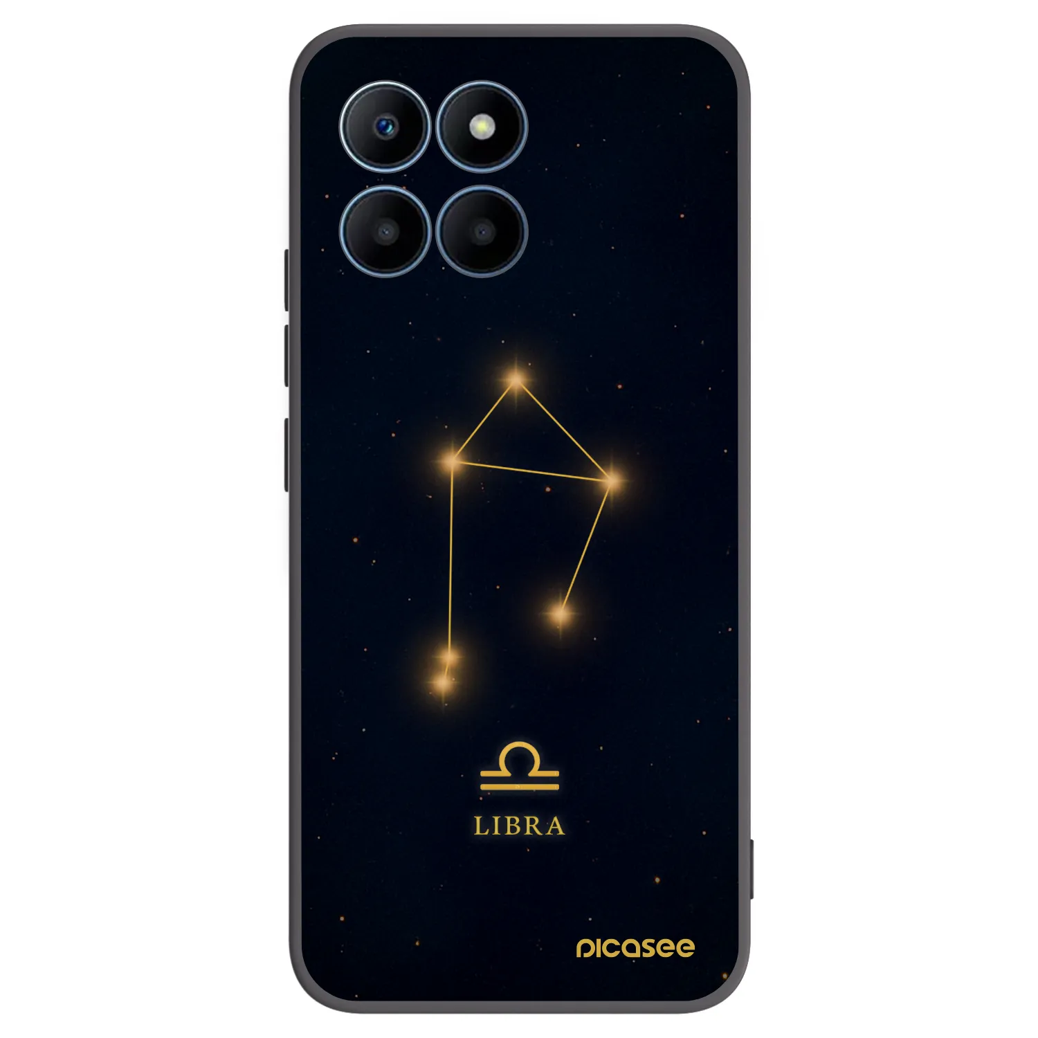 Picasee crna silikonska maskica za Honor 70 Lite - LIBRA