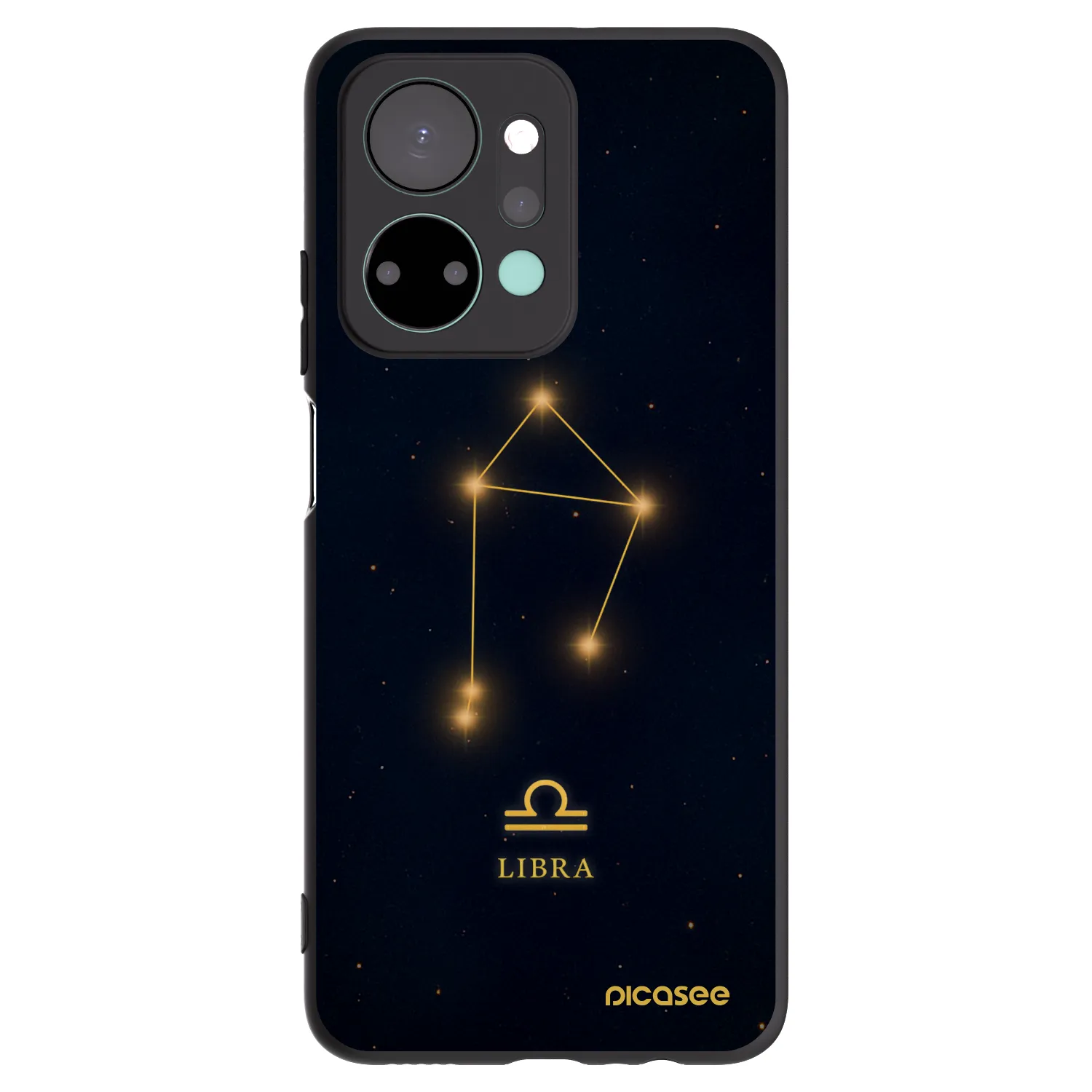 Picasee crna silikonska maskica za Honor X7a - LIBRA