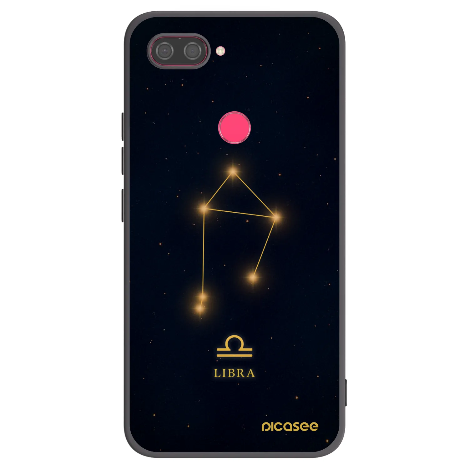 Picasee crna silikonska maskica za Xiaomi Mi 8 Lite - LIBRA