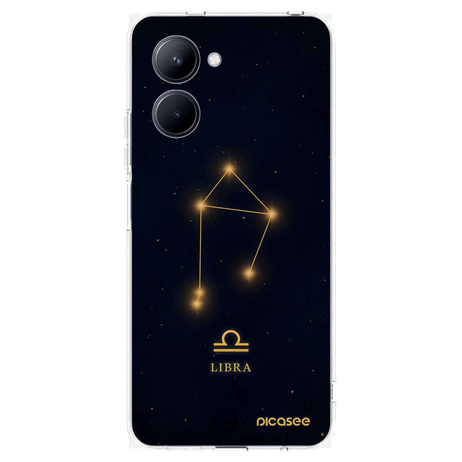 Picasee silikonska prozirna maskica za Realme C33 (2023) - LIBRA