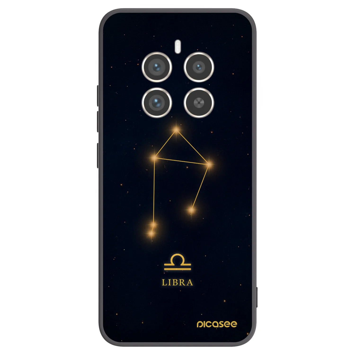 Picasee crna silikonska maskica za Realme 12 Pro 5G - LIBRA