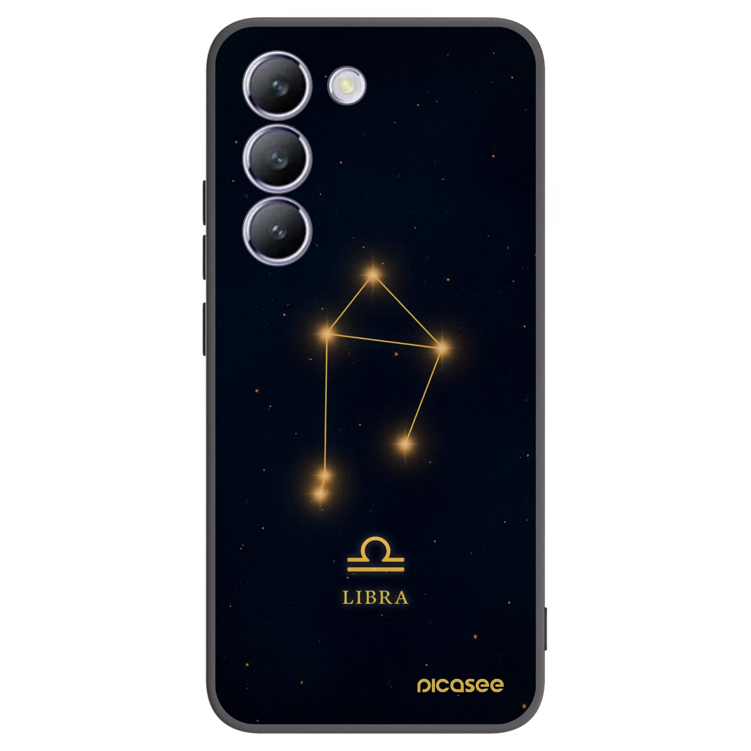 Picasee crna silikonska maskica za Vivo V40 SE 5G - LIBRA