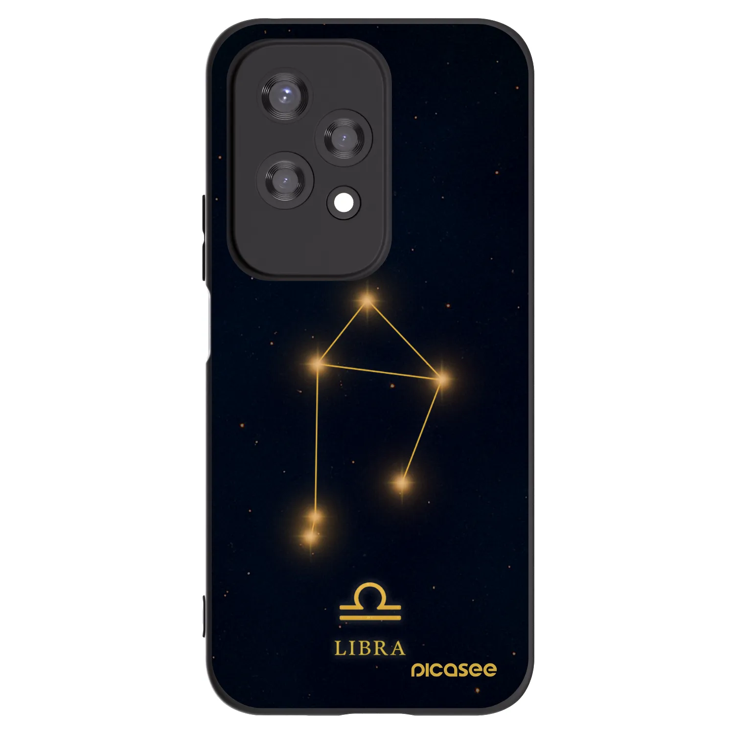 Picasee crna silikonska maskica za Honor 200 Lite - LIBRA
