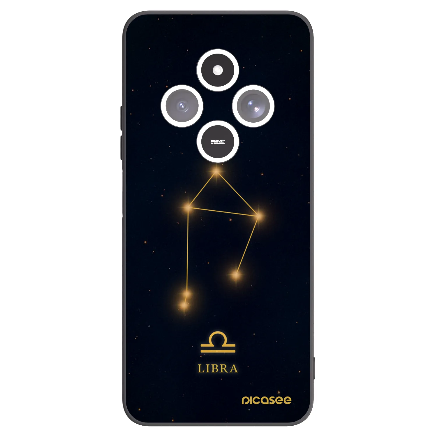 Picasee crna silikonska maskica za Xiaomi Redmi 14C - LIBRA