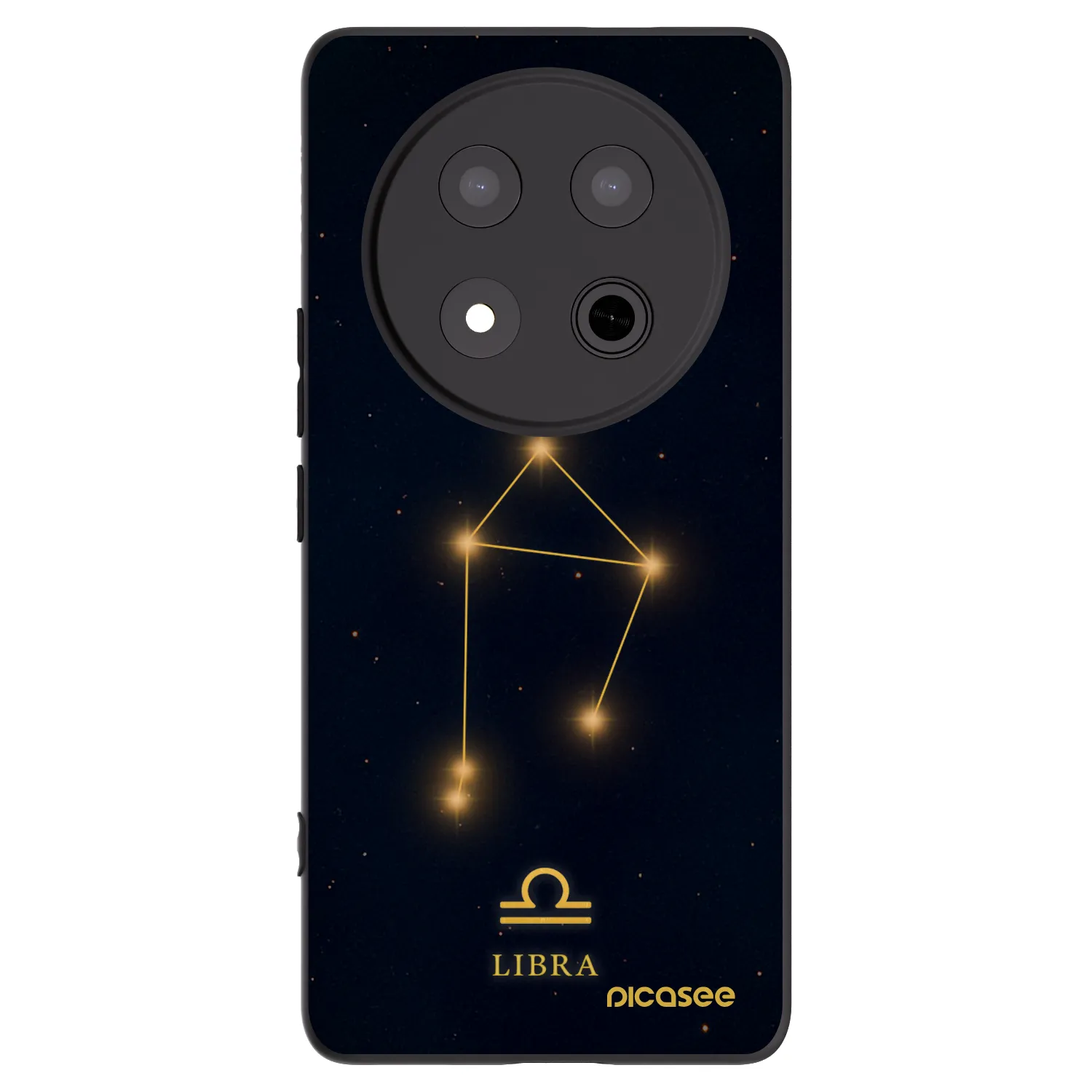Picasee crna silikonska maskica za Honor Magic7 Lite 5G - LIBRA