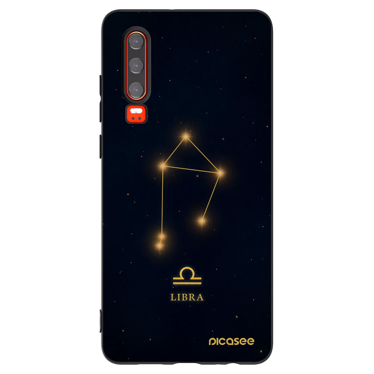 Picasee crna silikonska maskica za Huawei P30 - LIBRA