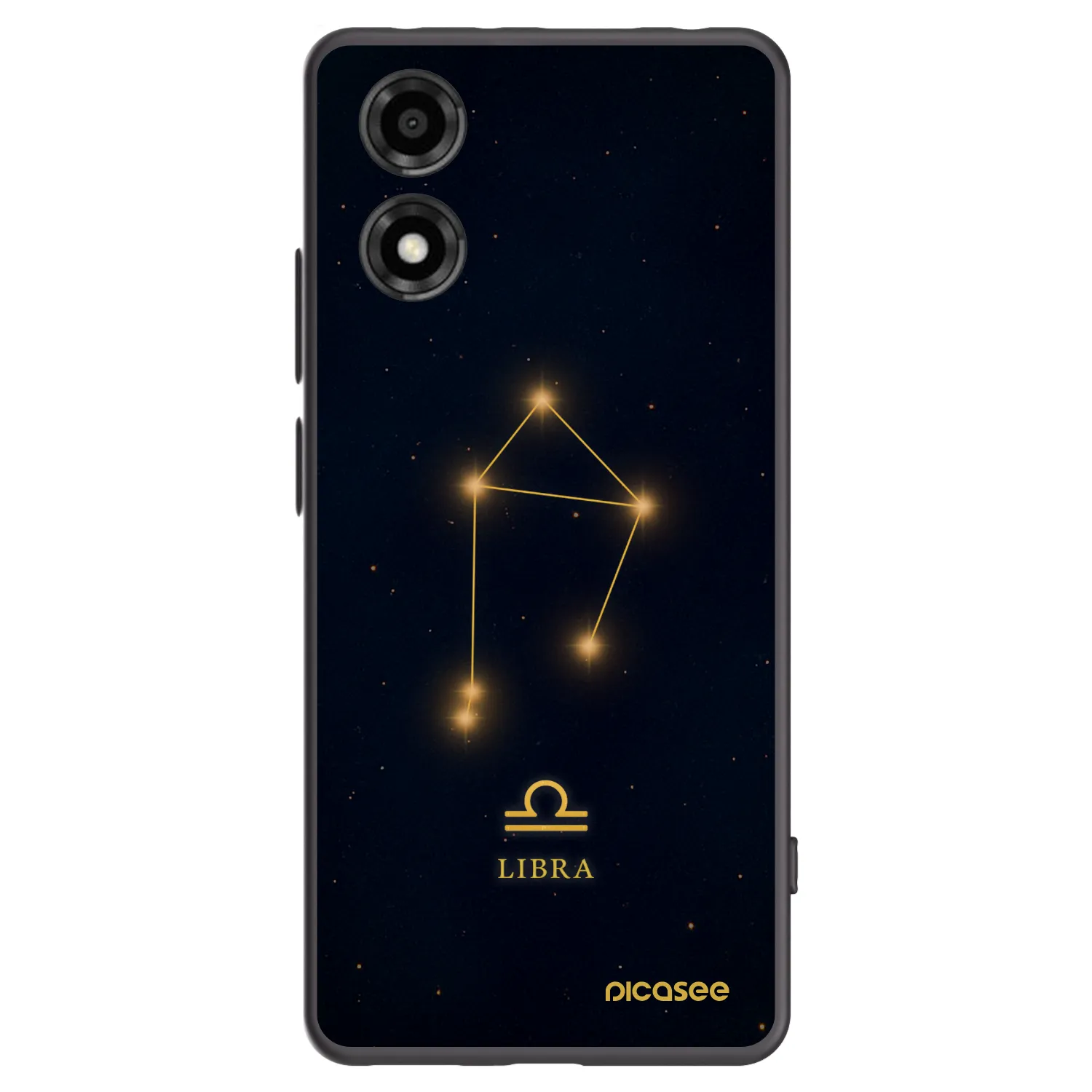 Picasee crna silikonska maskica za Motorola Moto E14 - LIBRA
