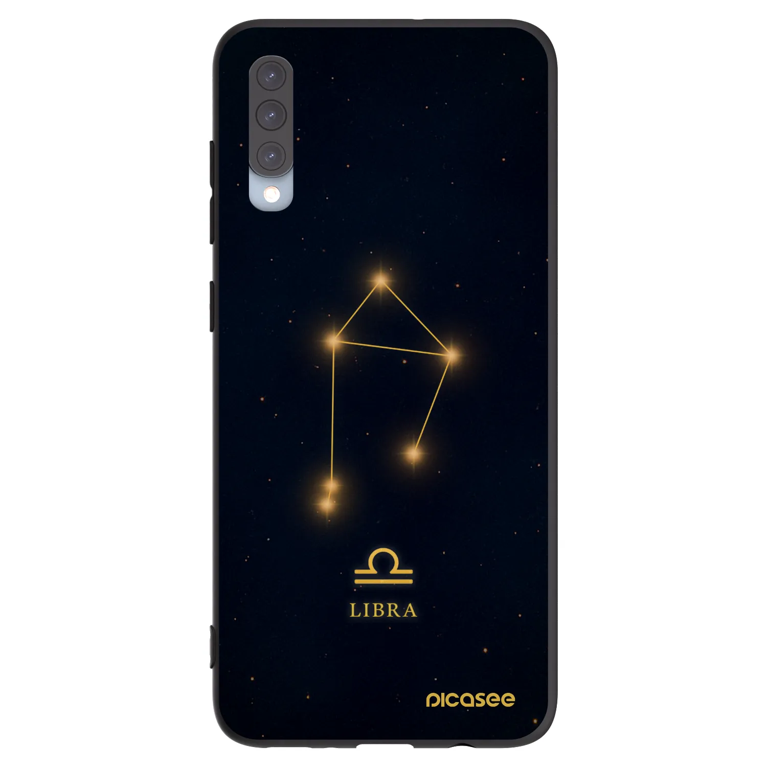 Picasee crna silikonska maskica za Samsung Galaxy A70 A705F - LIBRA