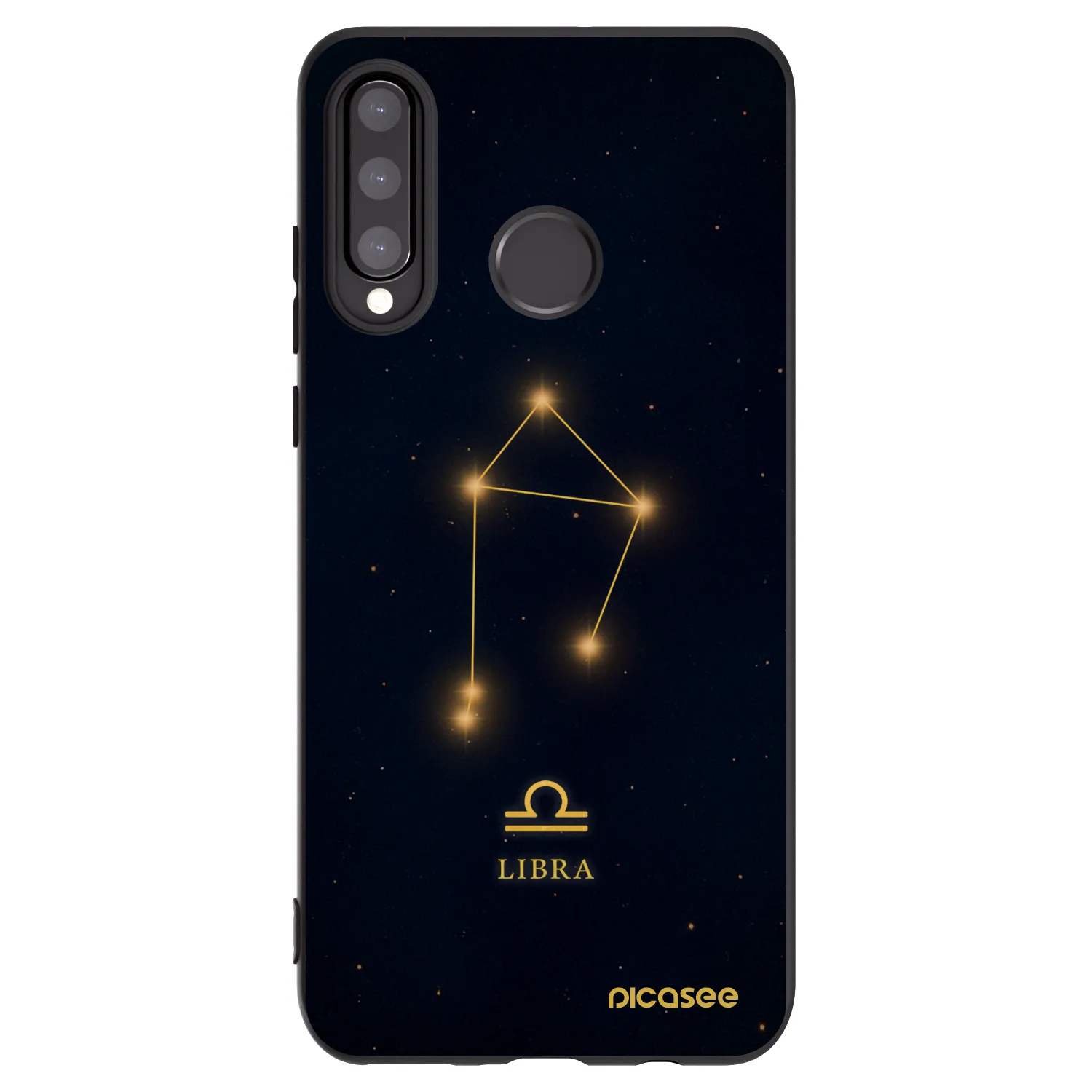 Picasee crna silikonska maskica za Huawei P30 Lite - LIBRA