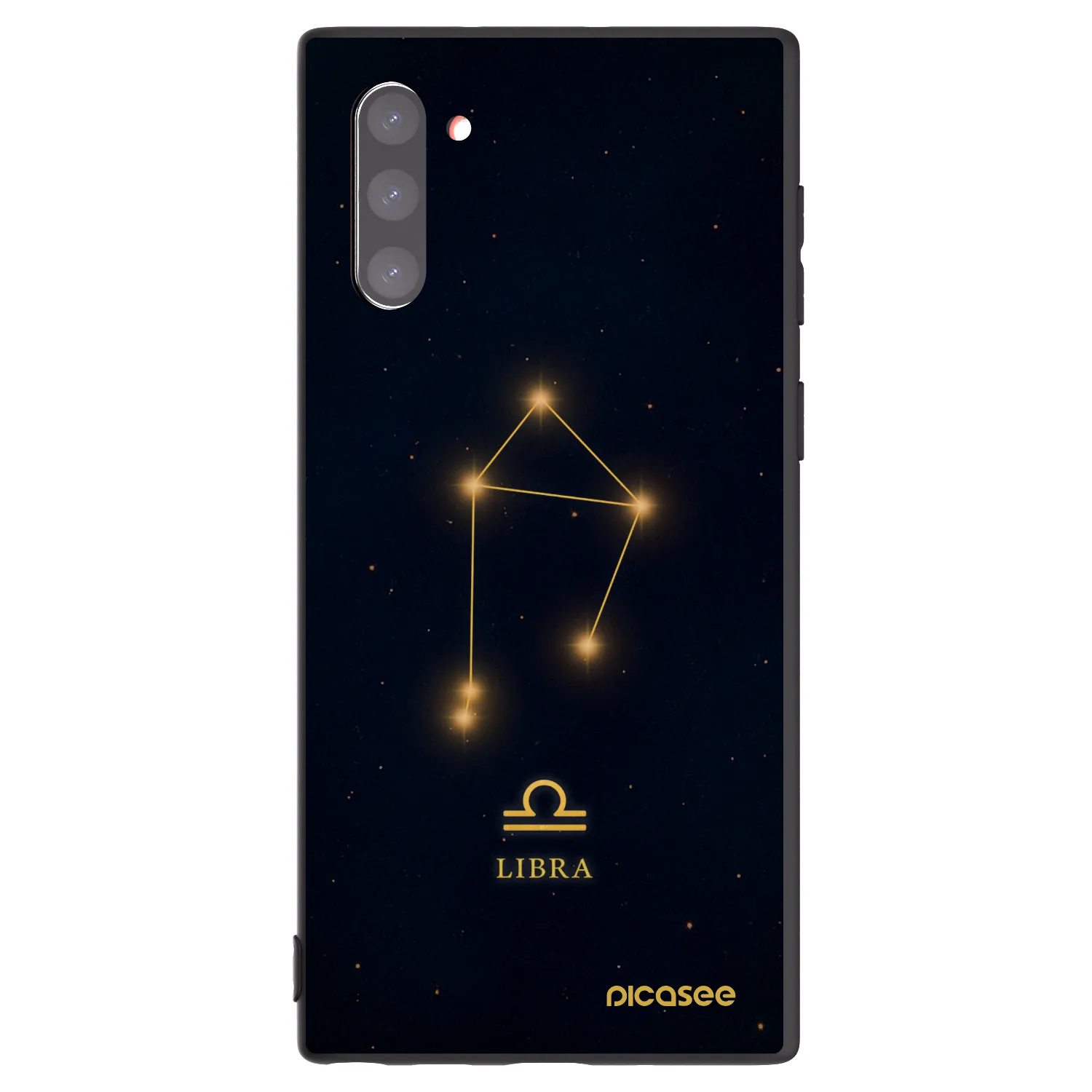 Picasee crna silikonska maskica za Samsung Galaxy Note 10 N970F - LIBRA