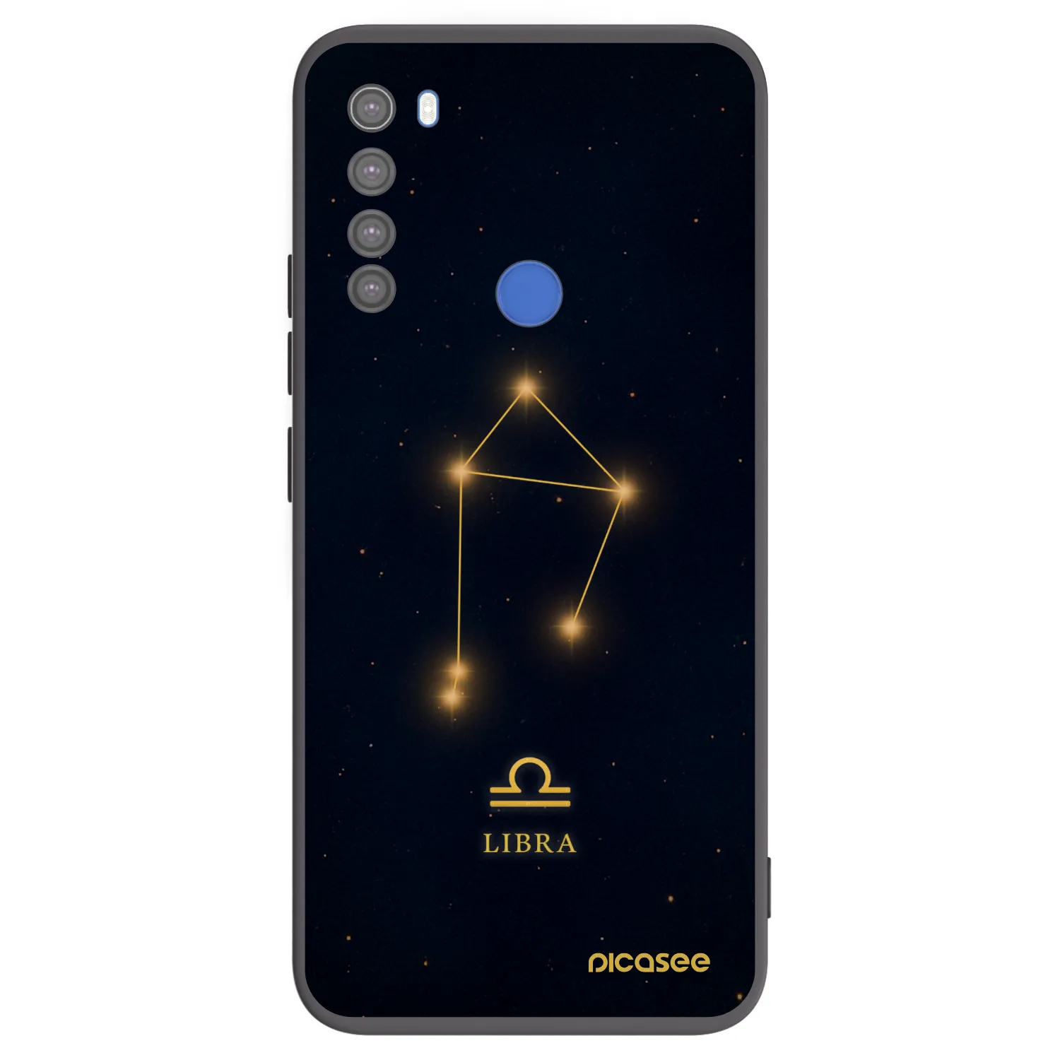 Picasee crna silikonska maskica za Xiaomi Redmi Note 8T - LIBRA