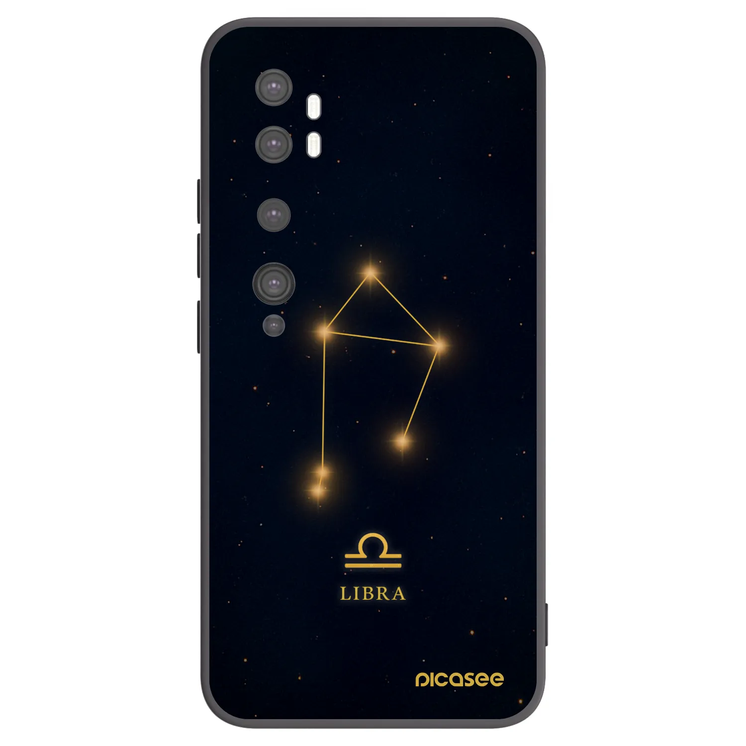 Picasee crna silikonska maskica za Xiaomi Mi Note 10 (Pro) - LIBRA