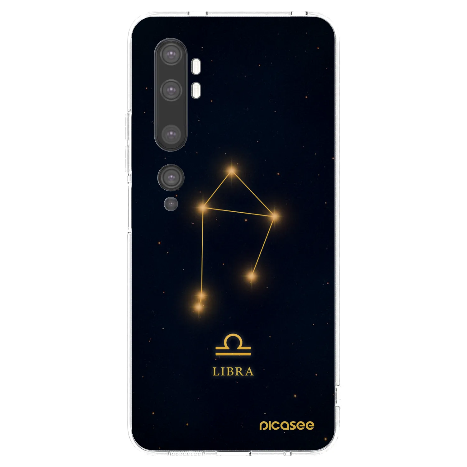 Picasee silikonska prozirna maskica za Xiaomi Mi Note 10 (Pro) - LIBRA