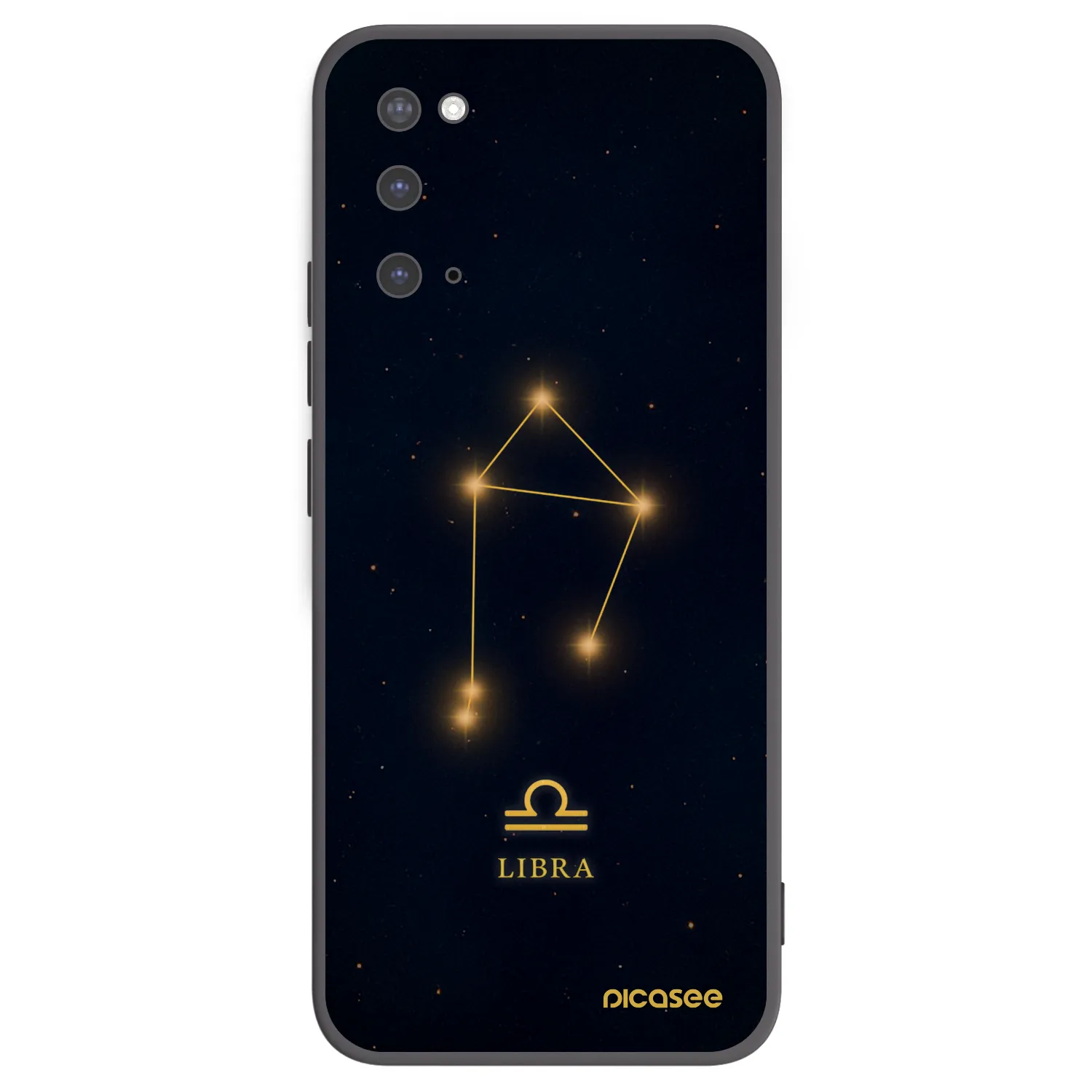 Picasee crna silikonska maskica za Samsung Galaxy S20 G980F - LIBRA