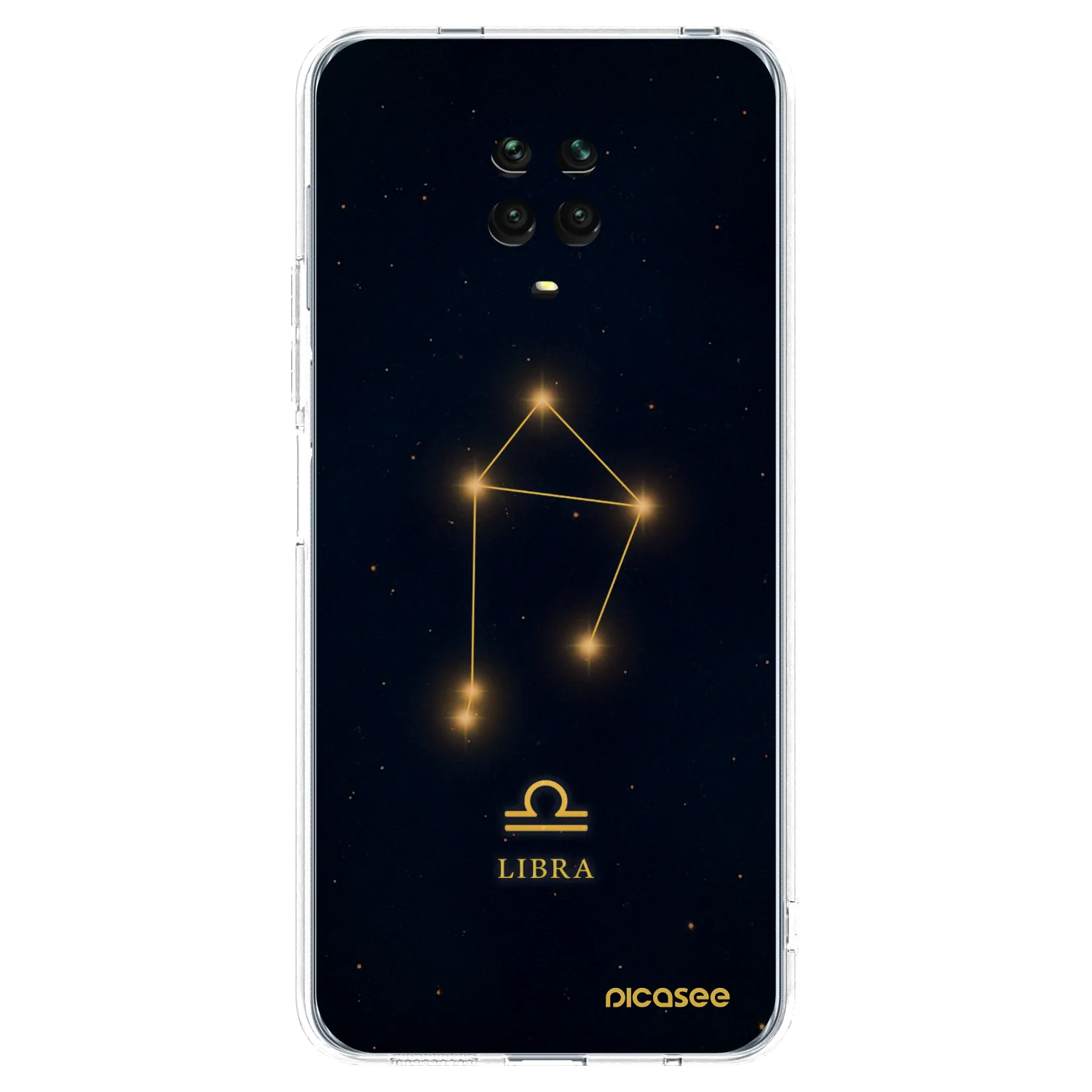 Picasee silikonska prozirna maskica za Xiaomi Redmi Note 9 Pro - LIBRA