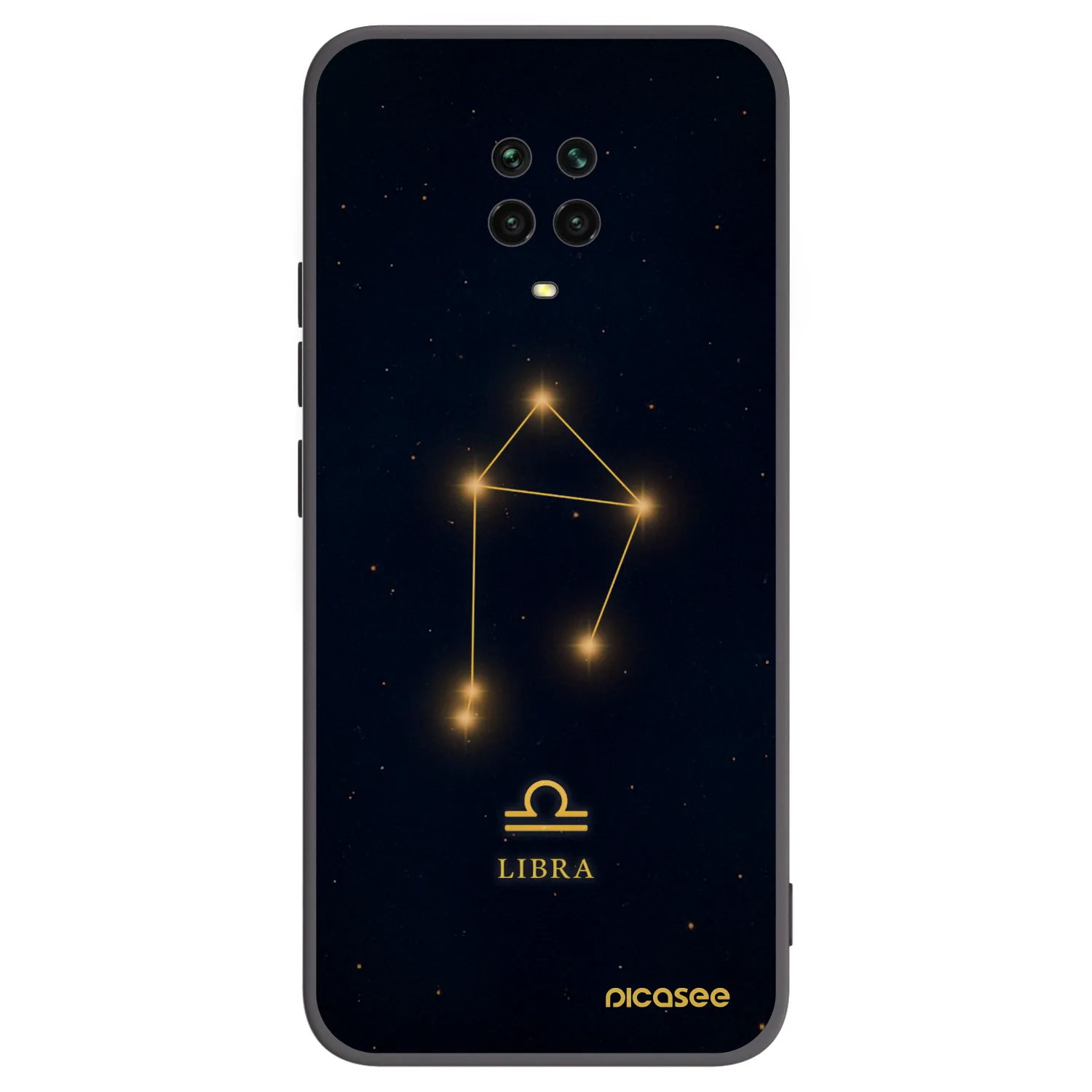 Picasee crna silikonska maskica za Xiaomi Redmi Note 9 Pro - LIBRA
