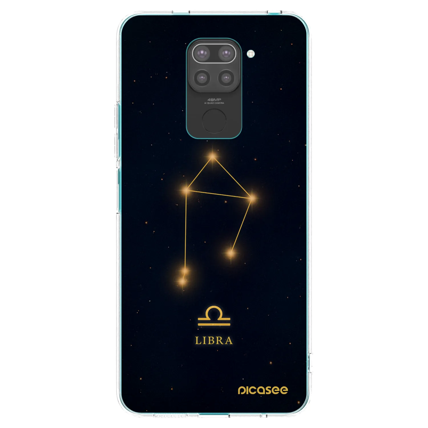 Picasee crna silikonska maskica za Xiaomi Redmi Note 9 - LIBRA
