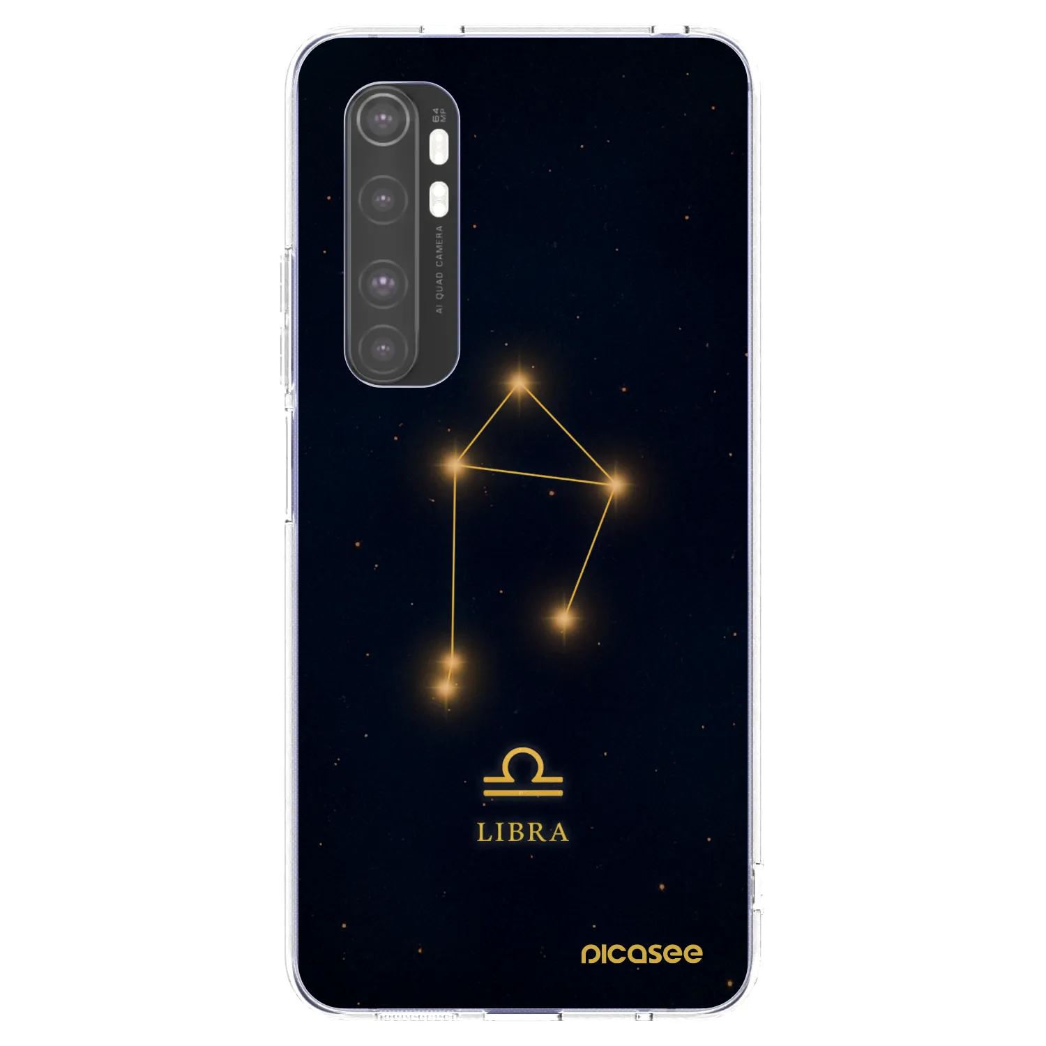 Picasee silikonska prozirna maskica za Xiaomi Mi Note 10 Lite - LIBRA