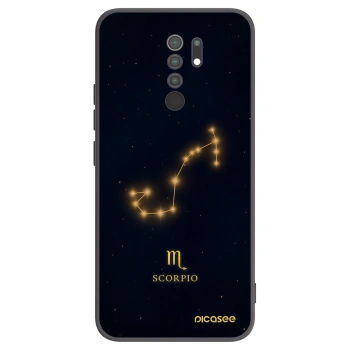 Picasee crna silikonska maskica za Xiaomi Redmi 9 - SCORPIO