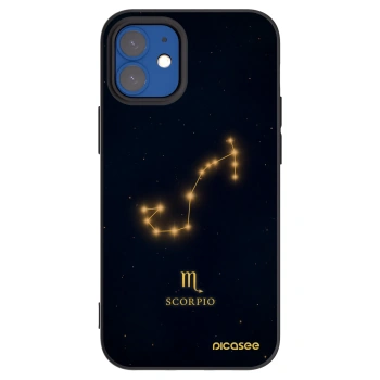 Picasee crna silikonska maskica za Apple iPhone 12 mini - SCORPIO
