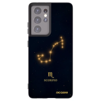 Picasee crna silikonska maskica za Samsung Galaxy S21 Ultra 5G G998B - SCORPIO