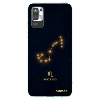 Picasee silikonska prozirna maskica za Xiaomi Redmi Note 10 5G - SCORPIO