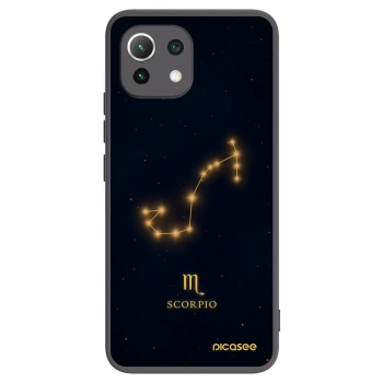 Picasee crna silikonska maskica za Xiaomi 11 Lite 5G NE - SCORPIO