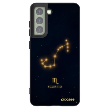 Picasee crna silikonska maskica za Samsung Galaxy S21 FE 5G - SCORPIO
