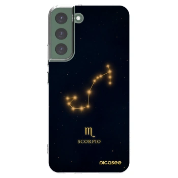 Picasee silikonska prozirna maskica za Samsung Galaxy S22+ 5G - SCORPIO