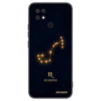 Picasee crna silikonska maskica za Xiaomi Redmi 10C - SCORPIO