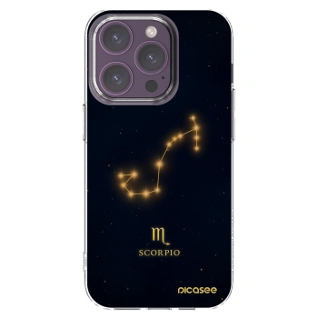 Picasee silikonska prozirna maskica za Apple iPhone 14 Pro - SCORPIO