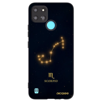 Picasee crna silikonska maskica za Realme C21Y - SCORPIO