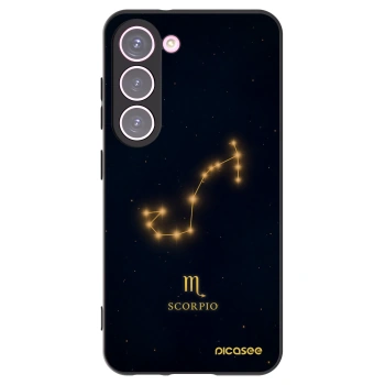 Picasee crna silikonska maskica za Samsung Galaxy S23 5G - SCORPIO