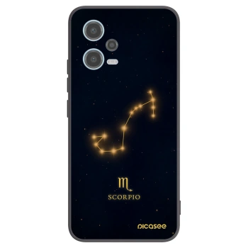 Picasee crna silikonska maskica za Xiaomi Redmi Note 12 5G - SCORPIO