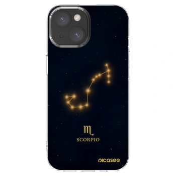 Picasee silikonska prozirna maskica za Apple iPhone 15 - SCORPIO