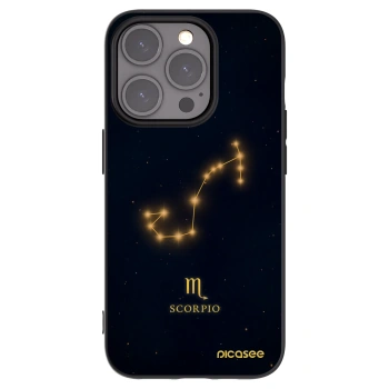 Picasee crna silikonska maskica za Apple iPhone 15 Pro - SCORPIO