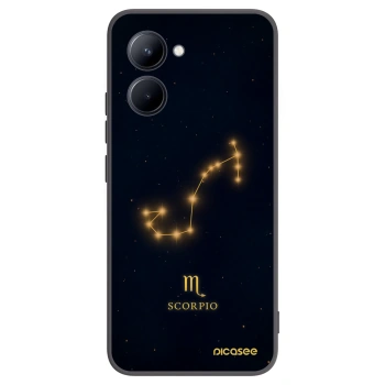 Picasee crna silikonska maskica za Realme C33 (2023) - SCORPIO