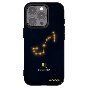 Picasee crna silikonska maskica za Apple iPhone 16 Pro - SCORPIO