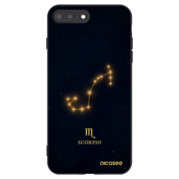 Picasee crna silikonska maskica za Apple iPhone 8 Plus - SCORPIO