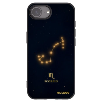 Picasee crna silikonska maskica za Apple iPhone 16e - SCORPIO