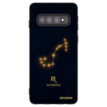 Picasee crna silikonska maskica za Samsung Galaxy S10 G973 - SCORPIO