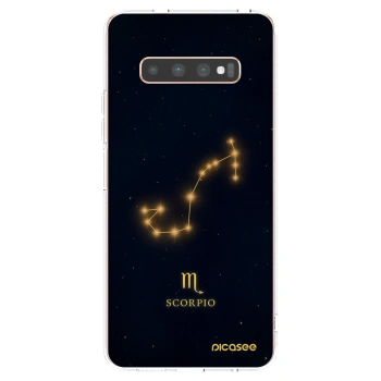 Picasee silikonska prozirna maskica za Samsung Galaxy S10 Plus G975 - SCORPIO