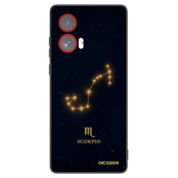 Picasee crna silikonska maskica za Motorola Edge 50 Fusion - SCORPIO