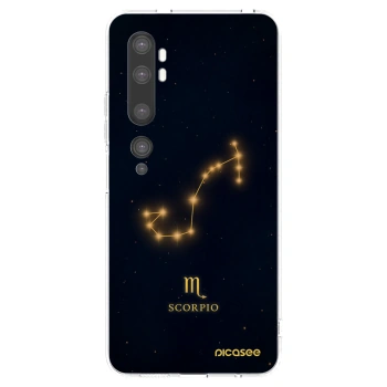 Picasee silikonska prozirna maskica za Xiaomi Mi Note 10 (Pro) - SCORPIO
